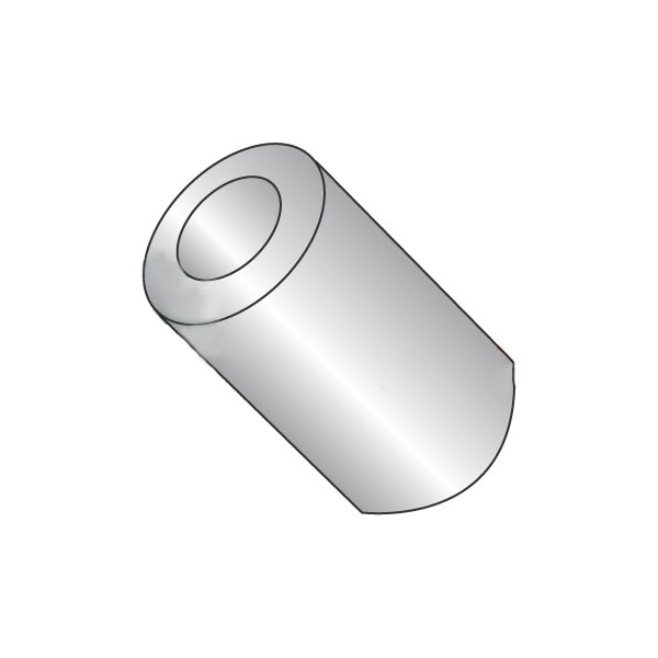 Newport Fasteners Round Spacer, 1/4 in Screw Size, Plain Stainless Steel, 5/16 in Overall Lg, 0.252 in Inside Dia 346101 - main